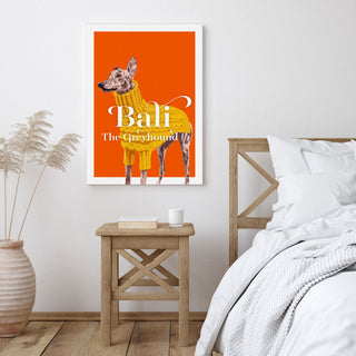 Pet Canvas Painting in bedroom