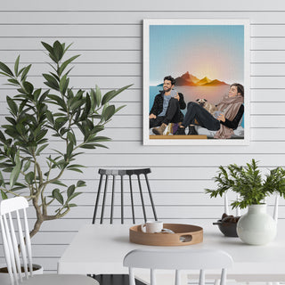 Friends Canvas Painting on wall