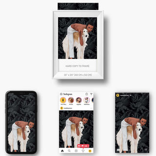 different examples of Pet Portraits From Photos 19
