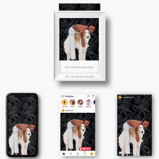different examples of Pet Portraits From Photos 2