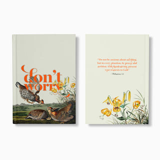 front and back of audubon birds notebooks