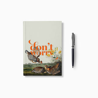 audubon birds notebook with pen