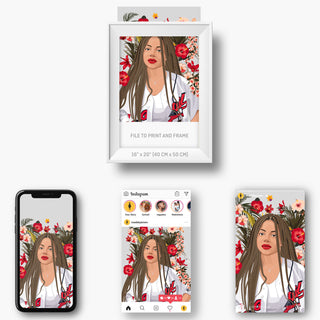 Different methods of ordering custom portraits from photo 2