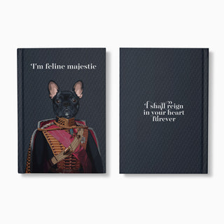 front and back of the Kaiser Customised Royal Pet Notebook