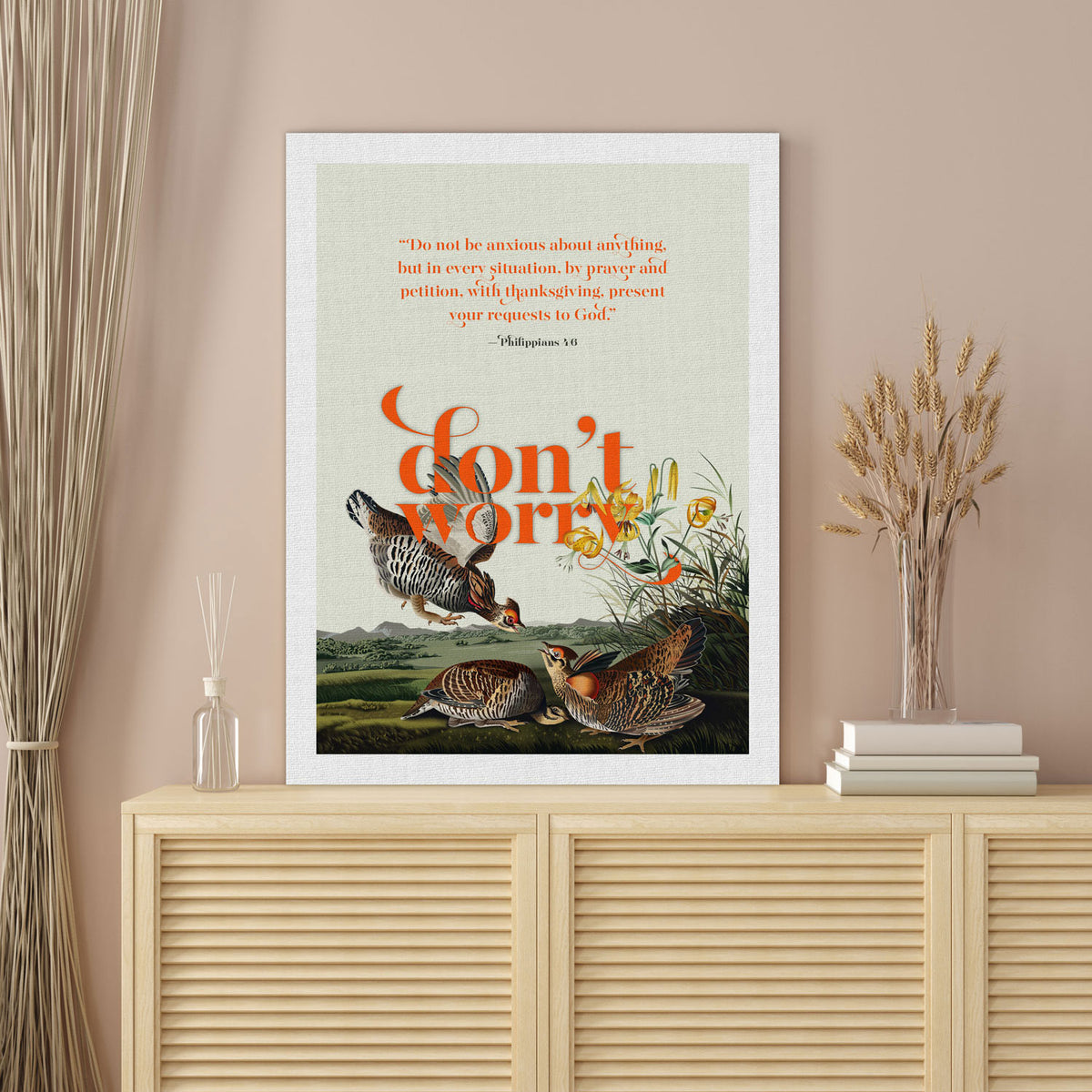 Audubon Birds aesthetic home decor on drawer
