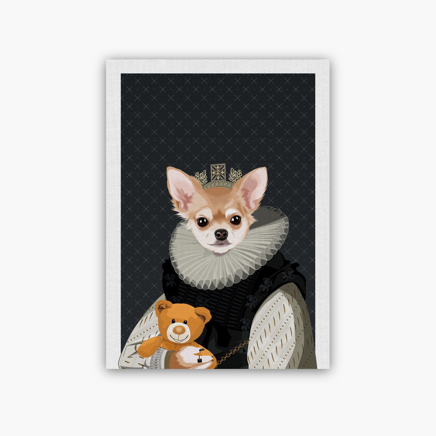 custom royal pet portrait