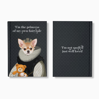 front and back of Customised Royal Pet Notebooks
