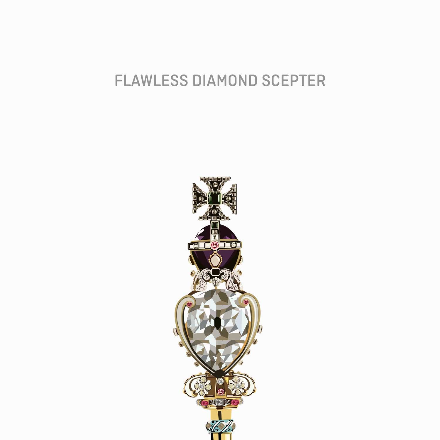 flawless diamond scepter